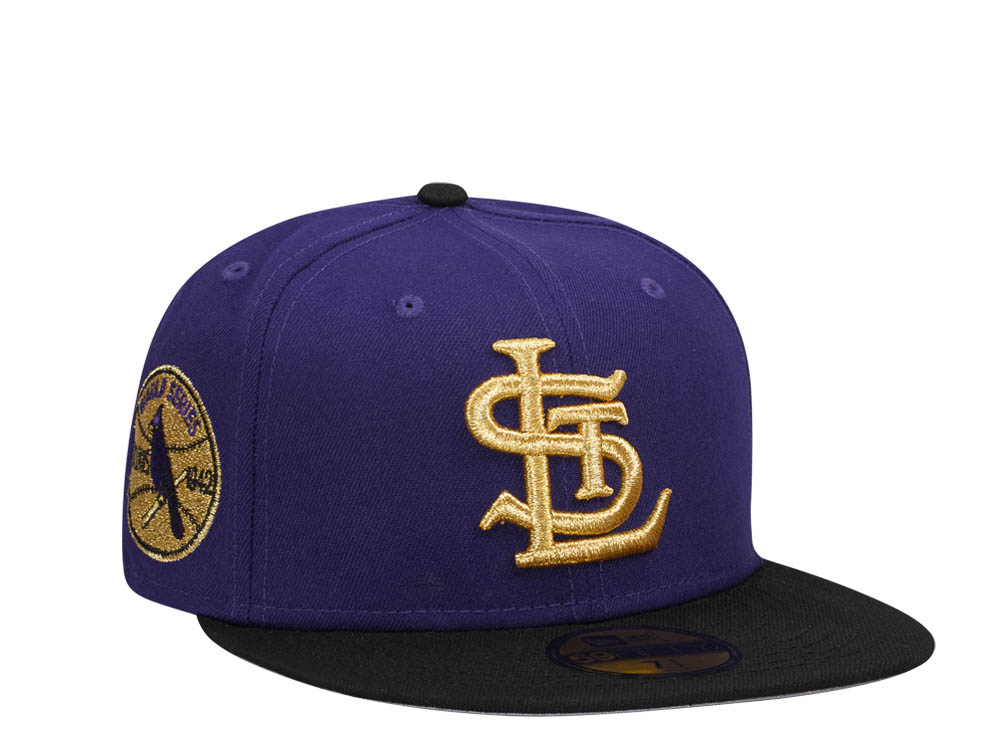 New Era St. Louis Cardinals World Series 1942 Purple Gold Two Tone Edition 59Fifty Fitted Hat