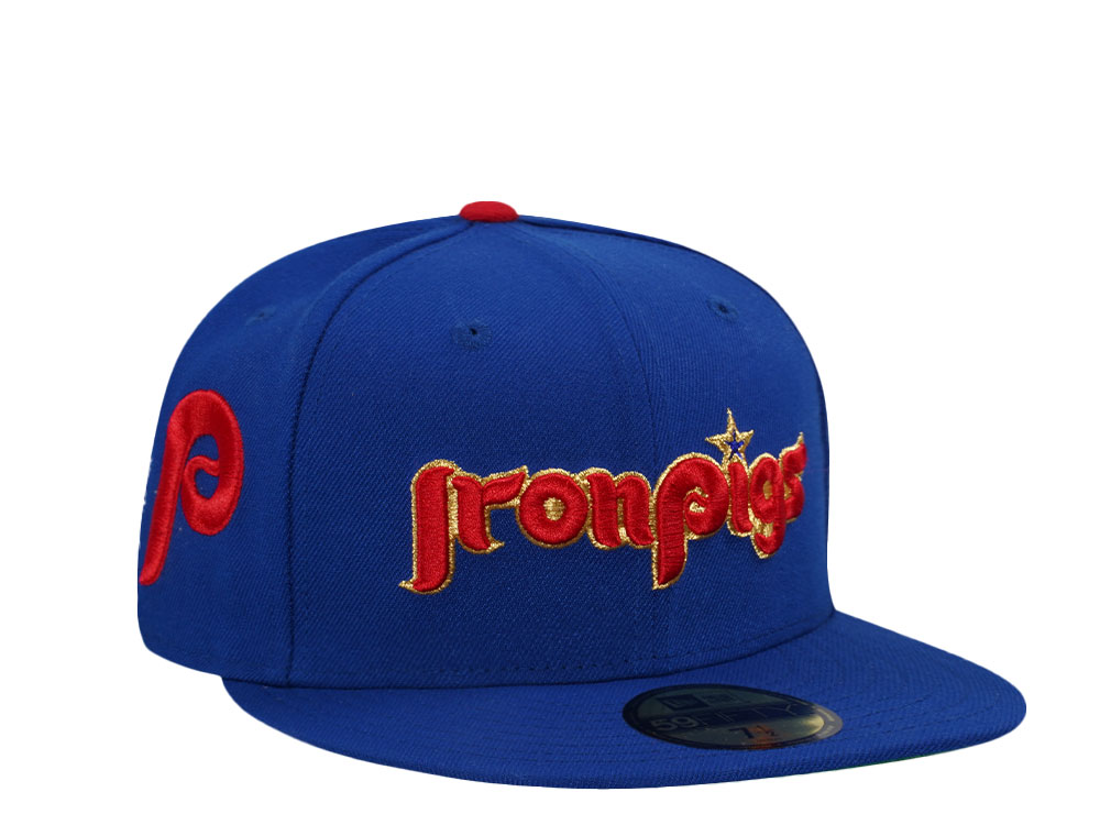 New Era Lehigh Valley IronPigs Royal Colorflip Throwback Edition 59Fifty Fitted Hat