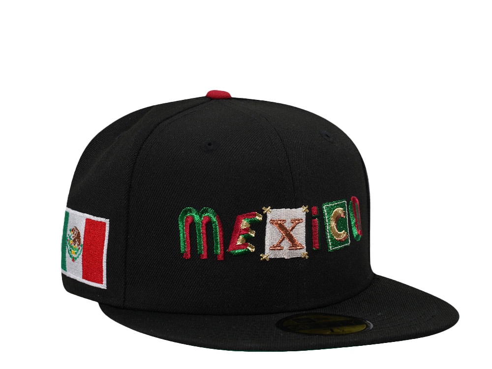 New Era Mexico Script Black Edition 59Fifty Fitted Hat