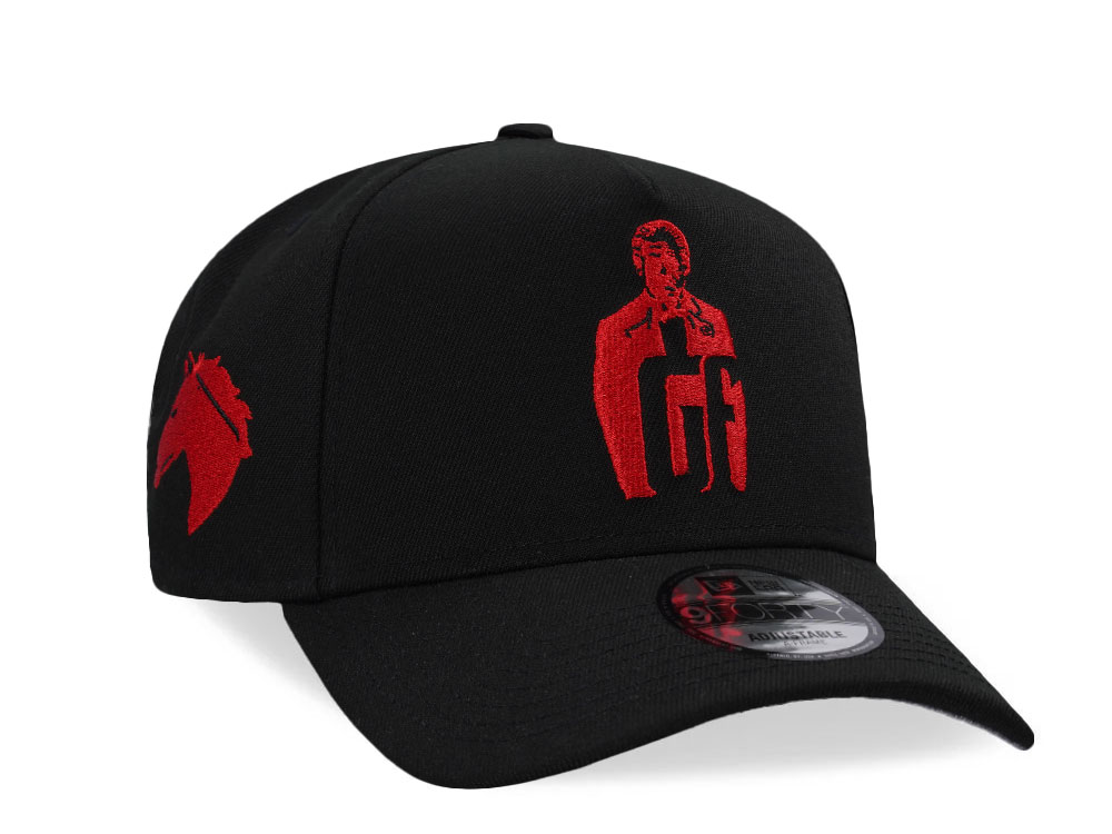 New Era The Godfather Black Red Prime Edition 9Forty A Frame Snapback Hat