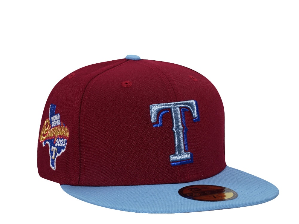 New Era Texas Rangers World Series Champions 2023 Metallic Two Tone Edition 59Fifty Fitted Hat