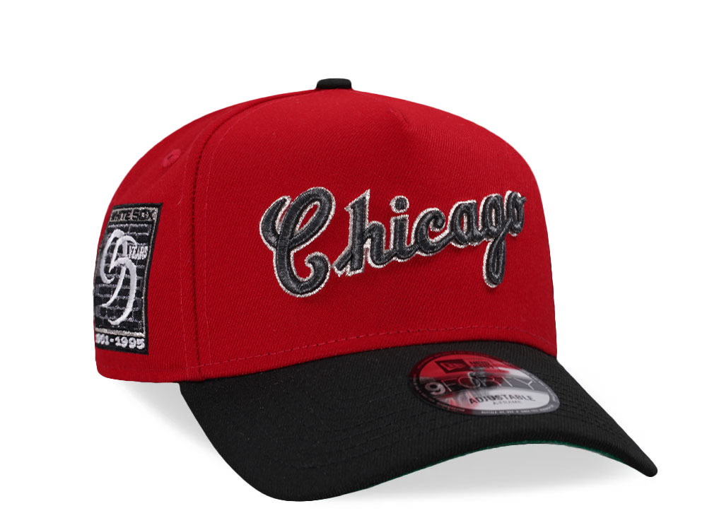 New Era Chicago White Sox 95 Years Red Legend Two Tone 9Forty A Frame Snapback Hat