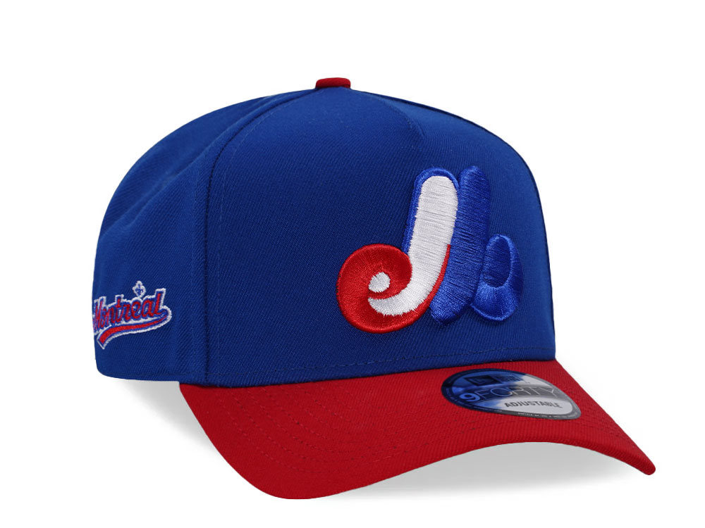 New Era Montreal Expos Royal Two Tone Edition 9Forty A Frame Snapback Hat