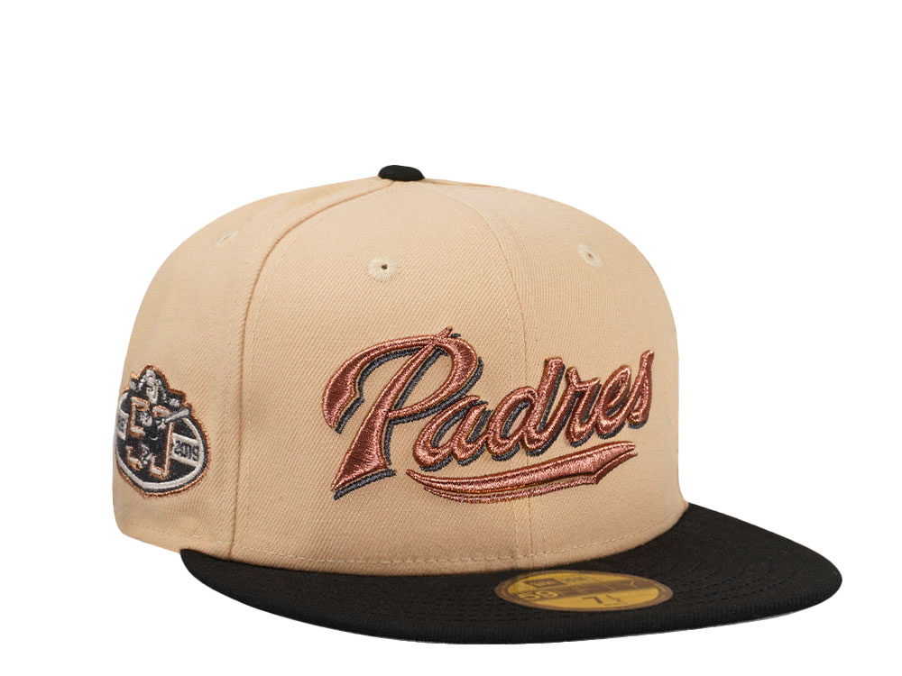 New Era San Diego Padres 50th Anniversary Pecan Copper Two Tone Edition 59Fifty Fitted Hat