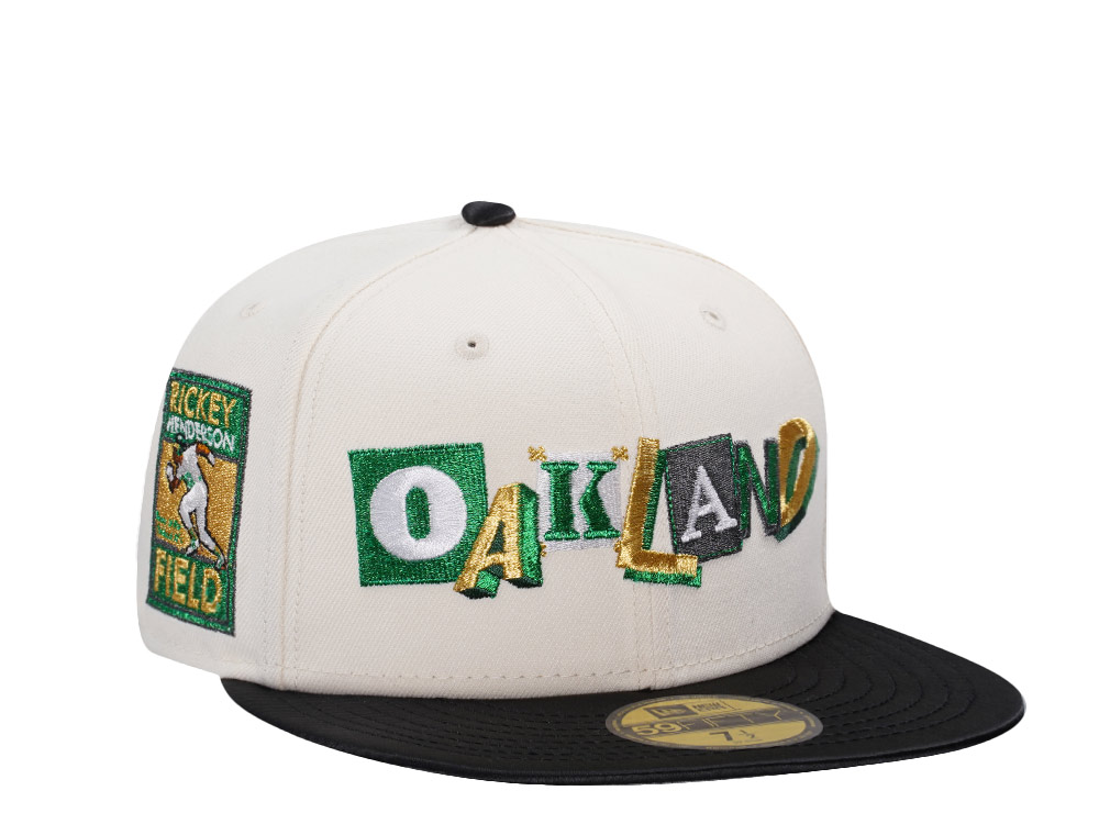 New Era Oakland Athletics Rickey Henderson Field Chrome Satin Brim Edition 59Fifty Fitted Hat