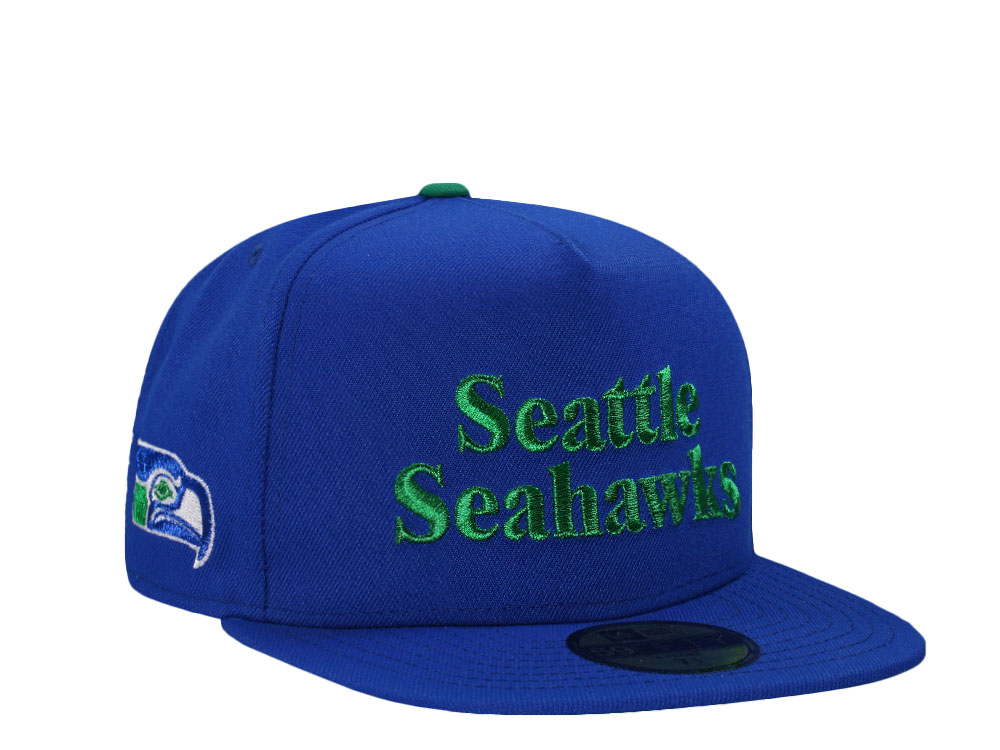 New Era Seattle Seahawks Throwback Edition 59Fifty A Frame Fitted Hat