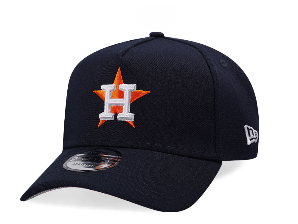 New Era Houston Astros Navy Classic 9Forty A Frame Snapback Hat