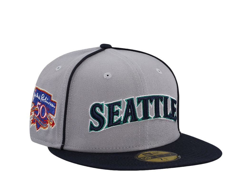 New Era Seattle Mariners Jersey Flip Grey Prime Edition 59Fifty Fitted Hat