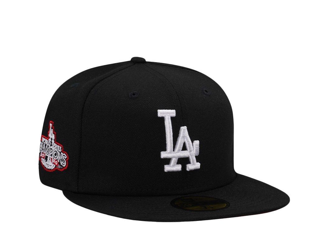 New Era Los Angeles Dodgers World Series 2020 Black and Red 59Fifty Fitted Hat