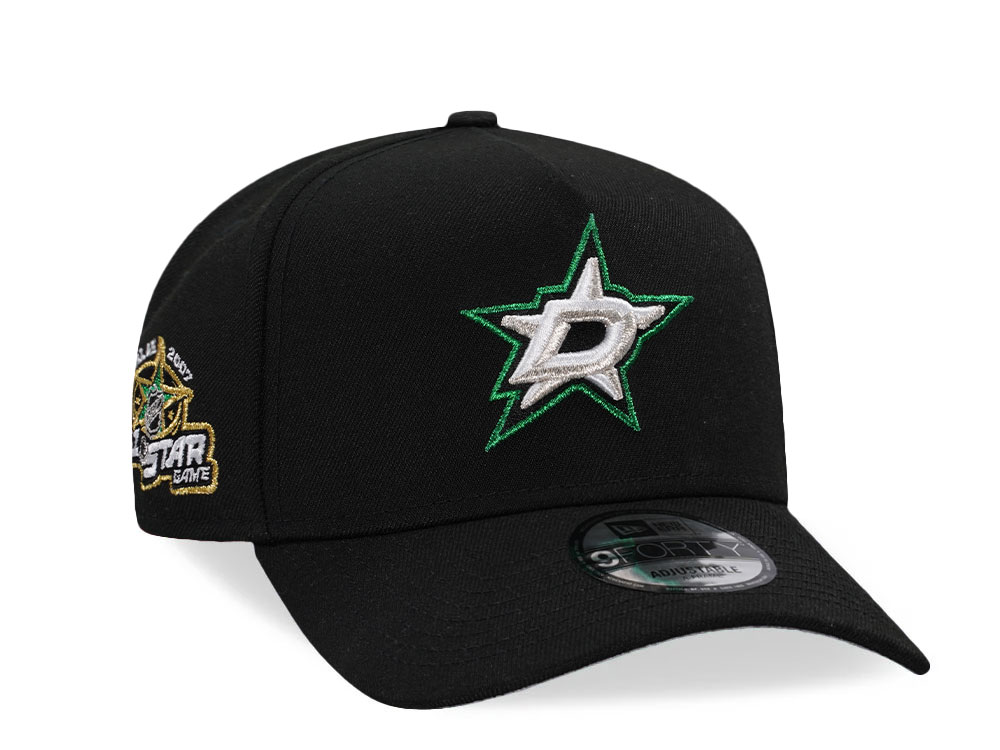 New Era Dallas Stars All Star Game 2007 Black Edition 9Forty A Frame Snapback Hat