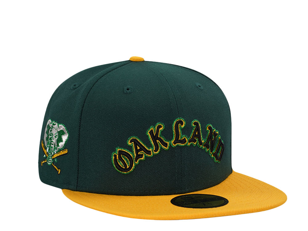 New Era Oakland Athletics Script Prime Two Tone Edition 59Fifty Fitted Hat