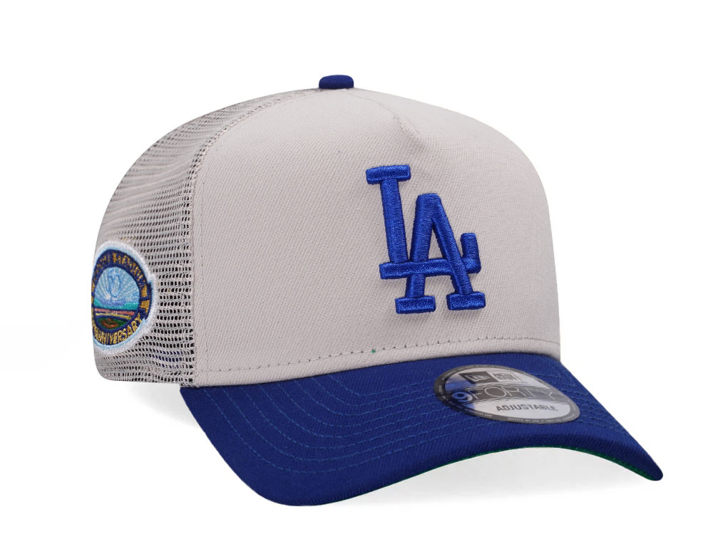 New Era Los Angeles Dodgers Chrome Two Tone A Frame Trucker Snapback Hat
