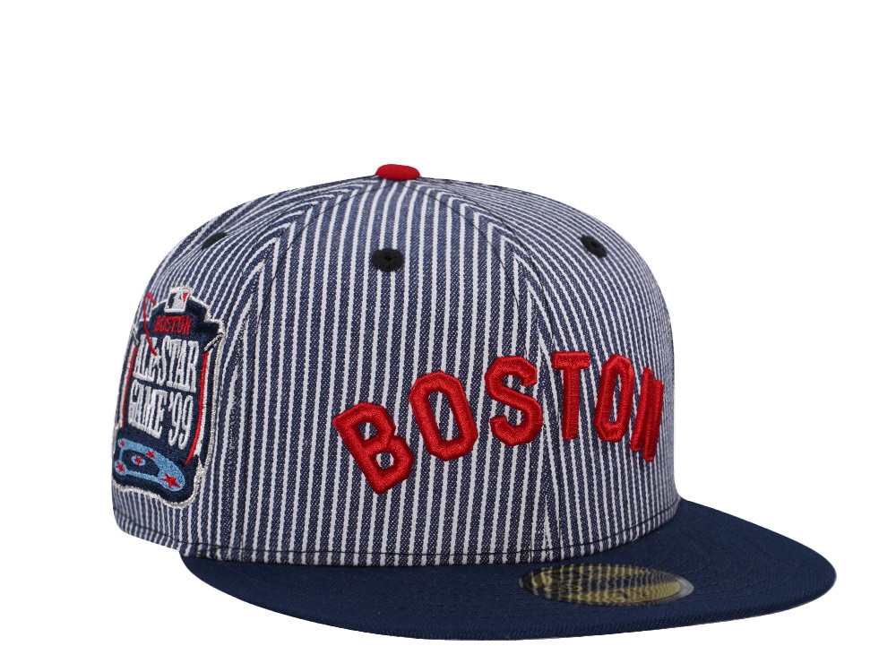 New Era Boston Red Sox All Star Game 1999 Striped Denim Edition 59Fifty Fitted Hat