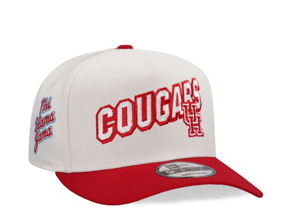 New Era Houston Cougars Phi Slama Jama Chrome Two Tone Edition 9Fifty A Frame Snapback Hat