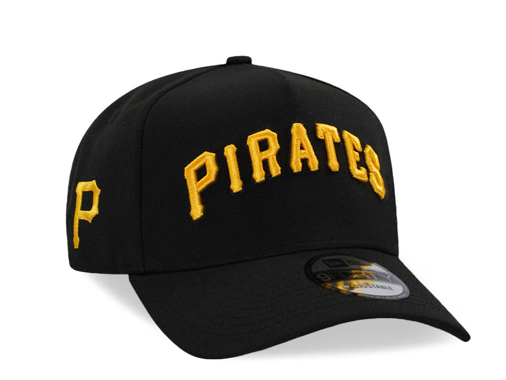 New Era Pittsburgh Pirates Black Classic Edition 9Forty A Frame Snapback Hat