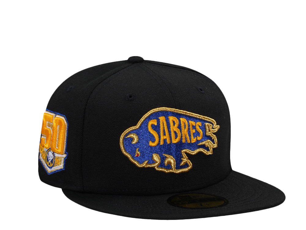 New Era Buffalo Sabres Black Metallic Prime Edition 59Fifty Fitted Hat