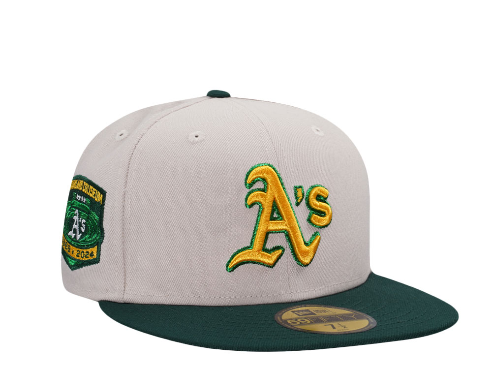 New Era  Oakland Athletics Coliseum Stone Two Tone Edition 59Fifty Fitted Hat