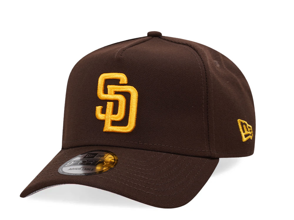 New Era San Diego Padres Brown Classic Edition 9Forty A Frame Snapback Hat