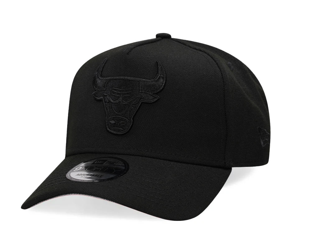 New Era Chicago Bulls Black Classic Edition 9Forty A Frame Snapback Hat