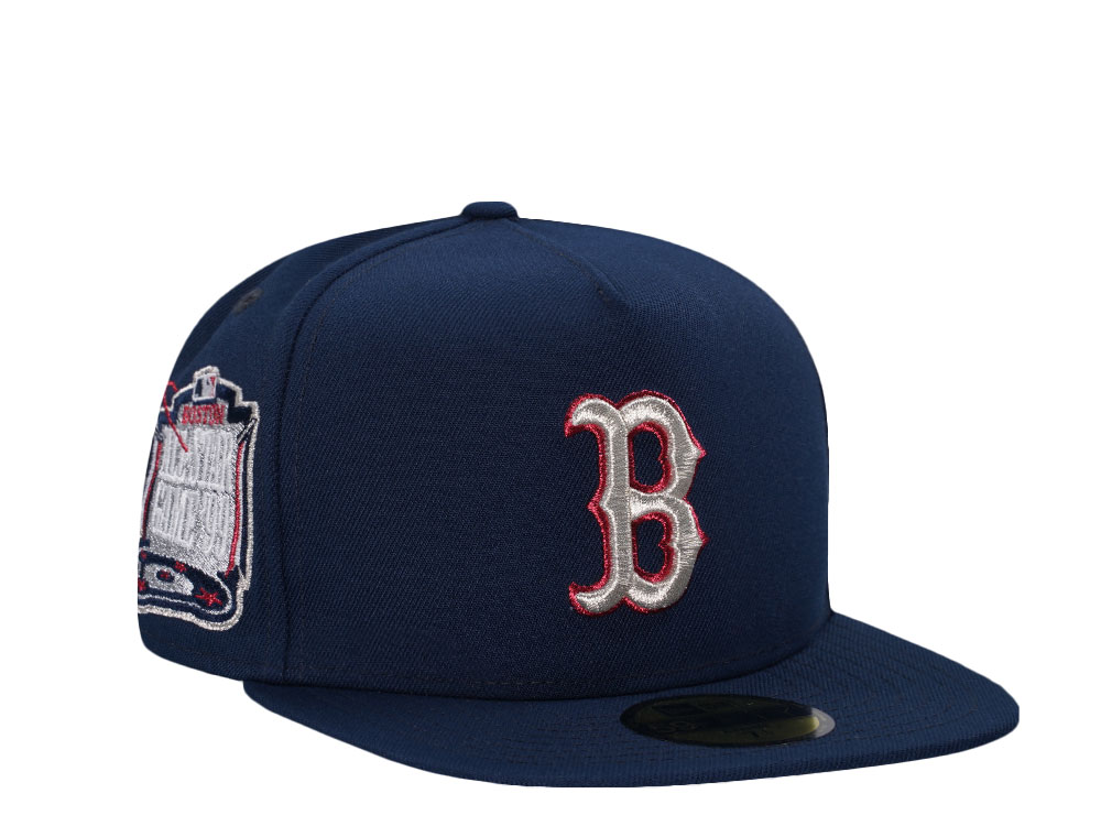 New Era Boston Red Sox All Star Game 1999 Navy Metallic Edition A Frame 59Fifty A Frame Fitted Hat