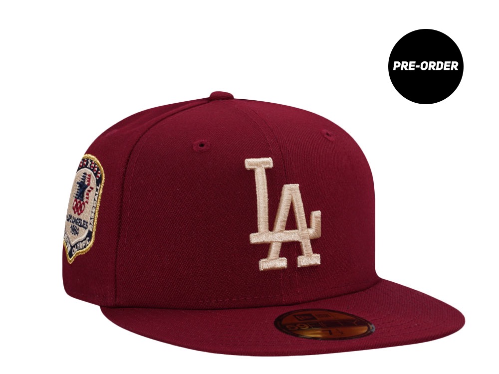 PRE-ORDER New Era Los Angeles Dodgers Olympic Baseball 1984 Smooth Red Edition 59Fifty Fitted Hat