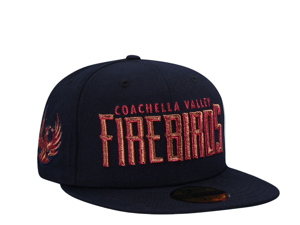 New Era Coachella Valley Firebirds Navy Metallic Prime Edition 59Fifty Fitted Hat