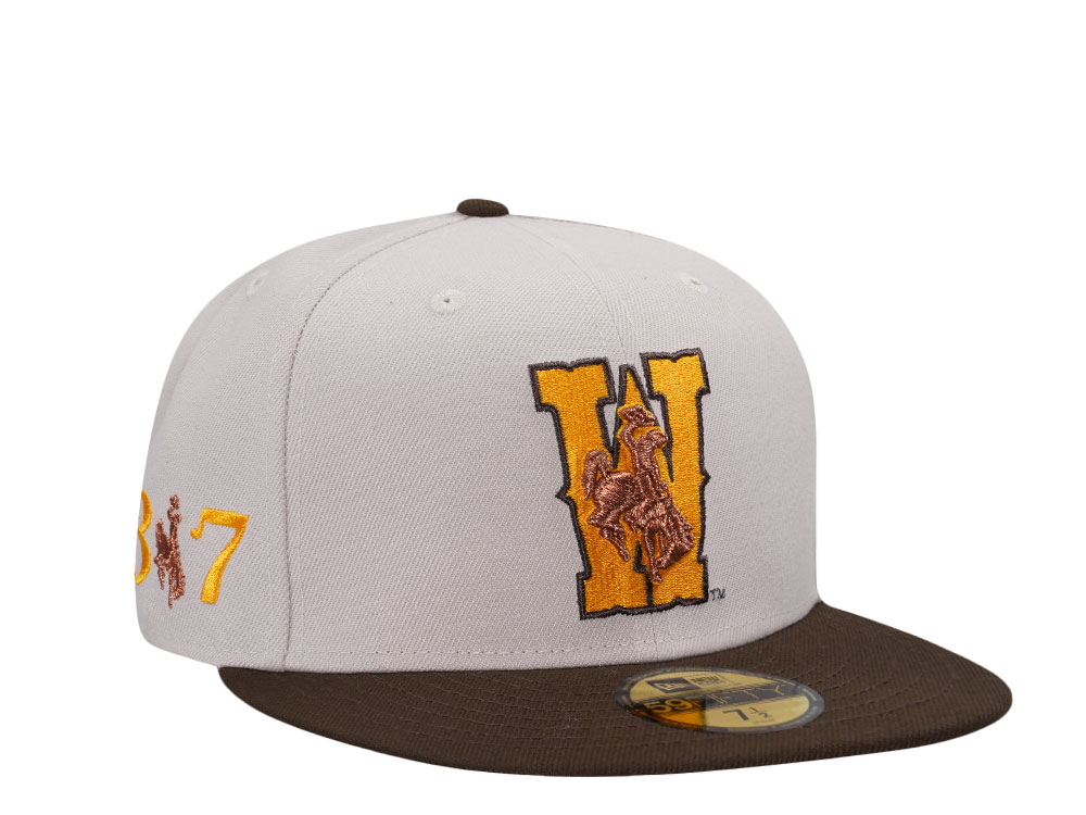 New Era Wyoming Cowboys Stone Two Tone Edition 59Fifty Fitted Hat