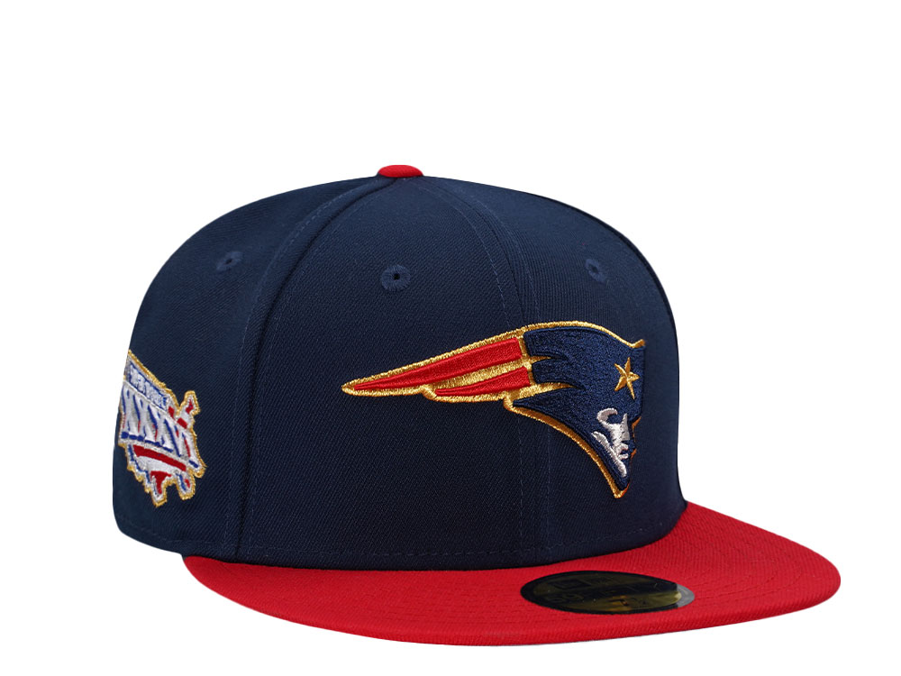 New Era New England Patriots Super Bowl XXXVI Legend Two Tone Edition 59Fifty Fitted Hat TOPPERZSTORE USA