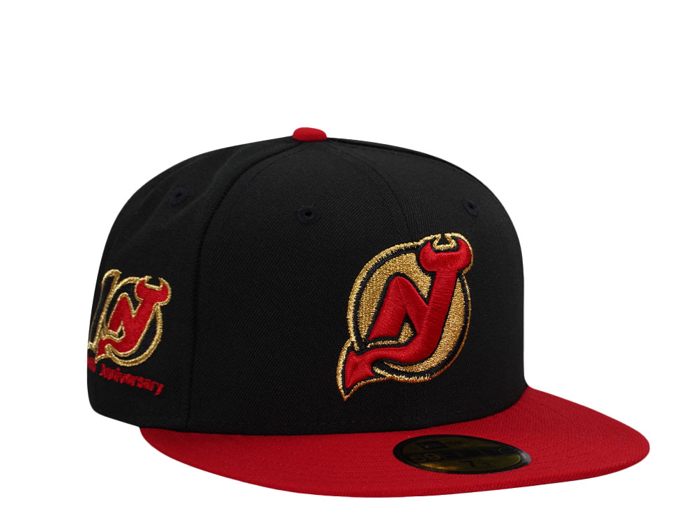 New Era New Jersey Devils 10th Anniversary Gold Two Tone Edition 59Fifty Fitted Hat