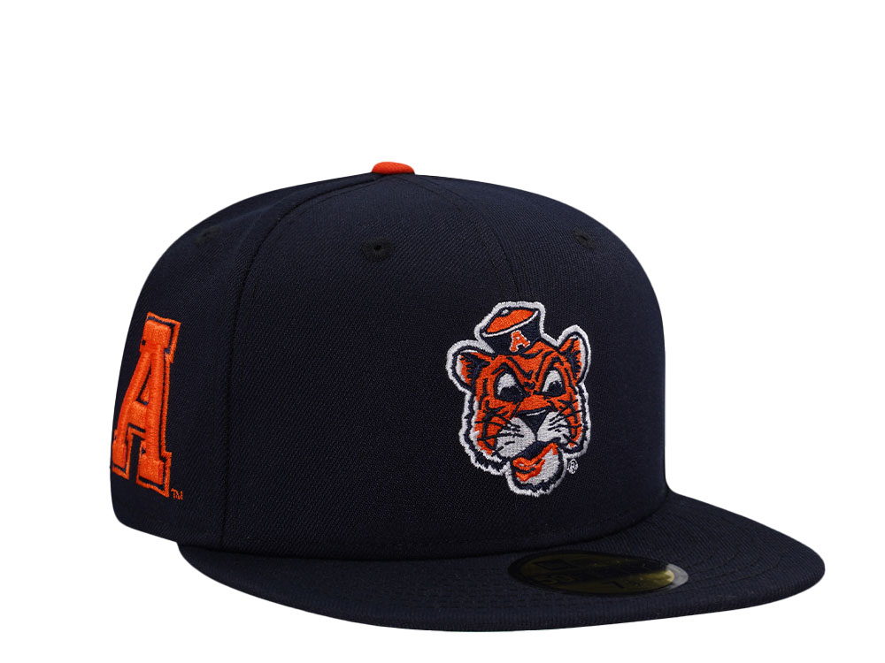 New Era Auburn Tigers Navy Throwback Edition 59Fifty Fitted Hat