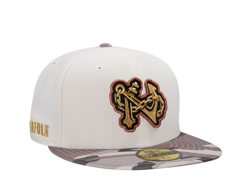 New Era Norfolk Tides Chrome Camo Two Tone Edition 59Fifty Fitted Hat