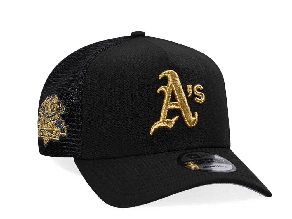 New Era Oakland Athletics World Series 1989 Black And Gold Trucker A Frame 9Forty Hat