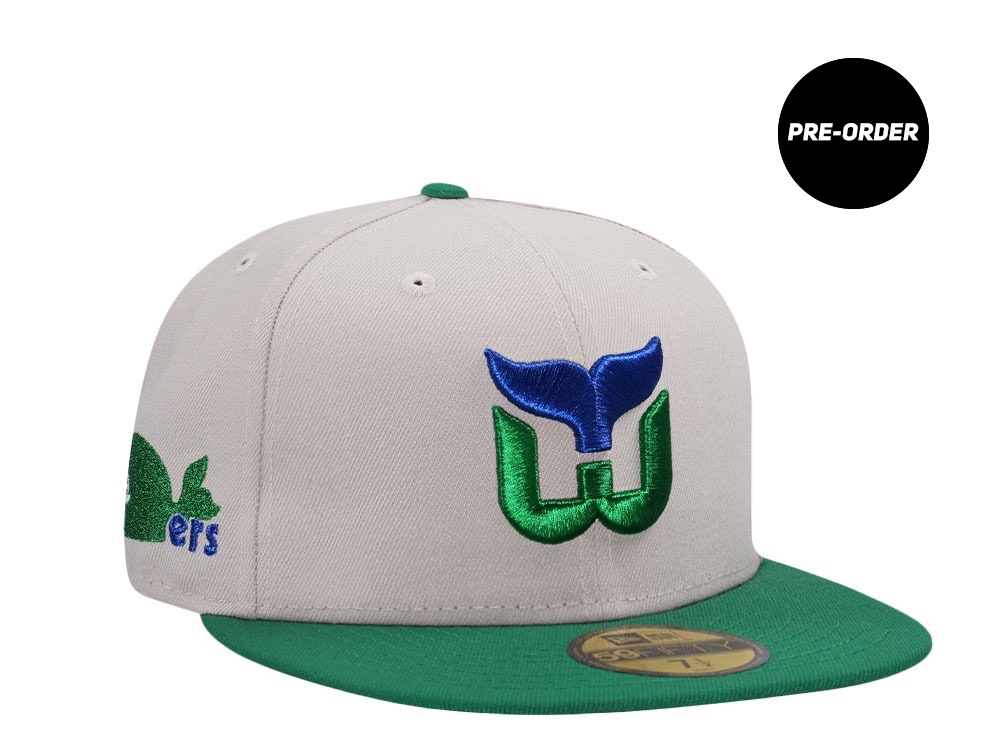 PRE-ORDER New Era Harford Whalers Stone Two Tone Metallic Edition 59Fifty Fitted Hat