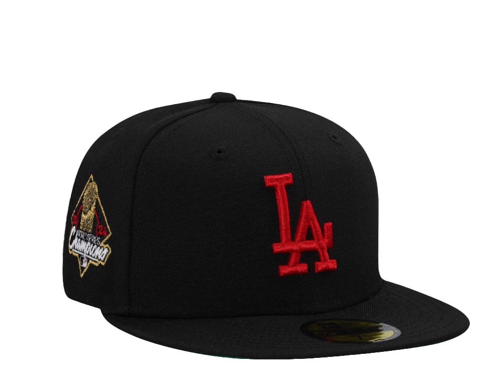 New Era Los Angeles Dodgers World Series 2024 Champions Black Prime Edition 59Fifty Fitted Hat