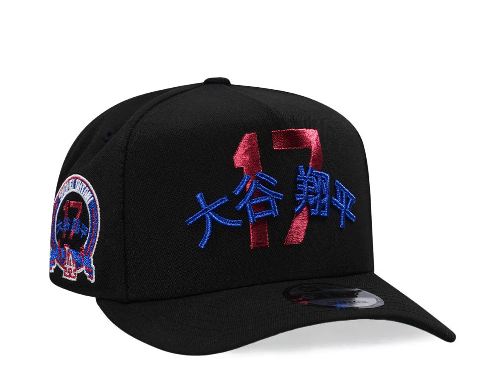 New Era Los Angeles Dodgers Ohtani Metallic Black Throwback Edition 9Fifty A Frame Snapback Hat