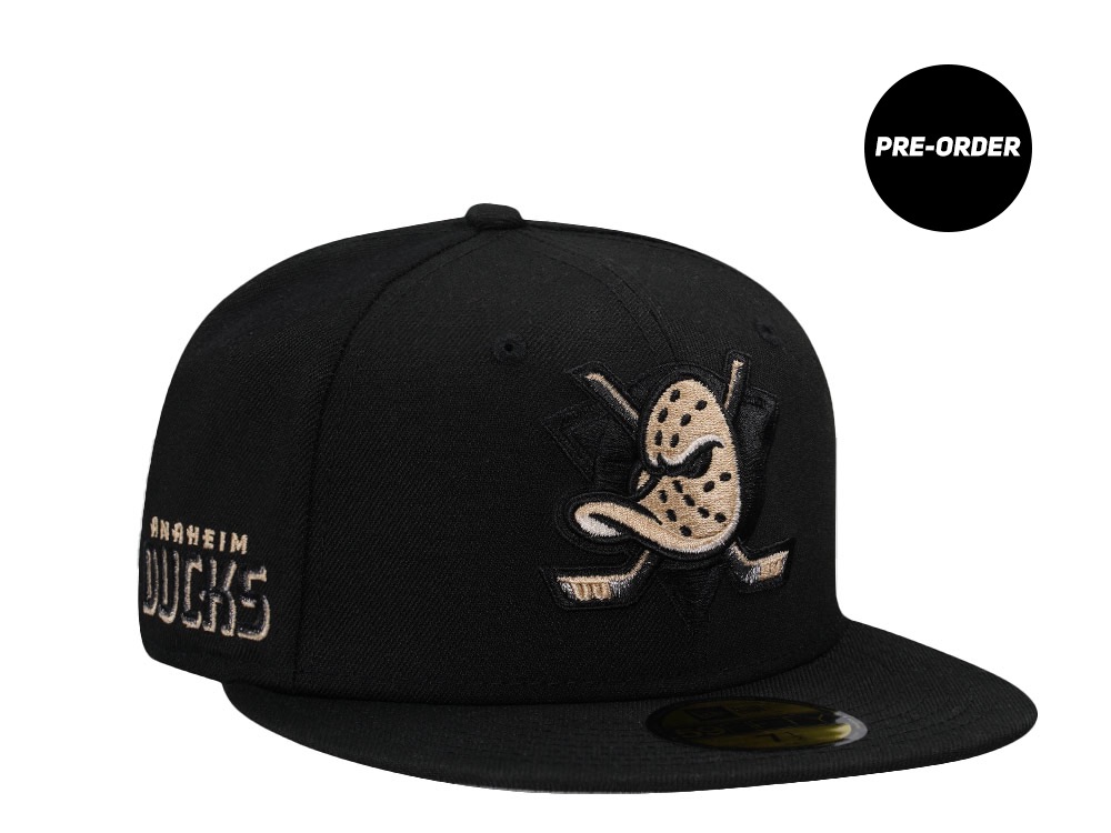 PRE-ORDER New Era Anaheim Ducks Blackout Prime Edition 59Fifty Fitted Hat