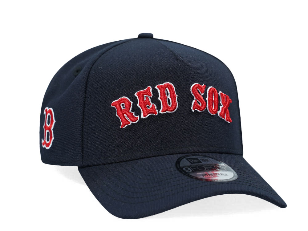 New Era Boston Red Sox Navy Classic Edition 9Forty A Frame Snapback Hat