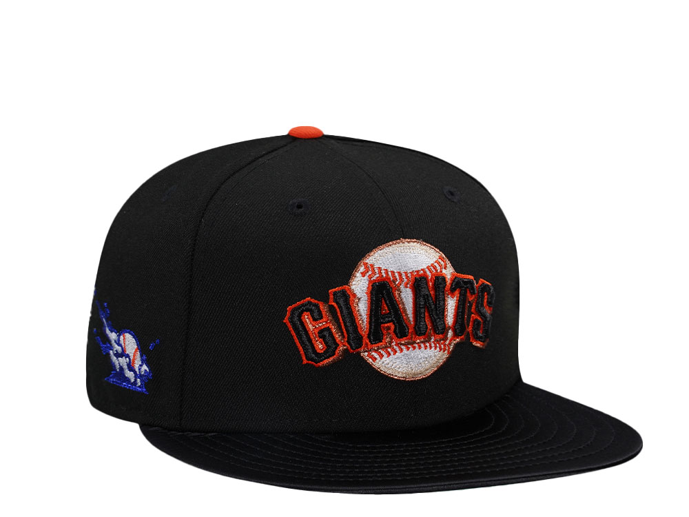 New Era San Francisco Giants Black Satin Brim Two Tone Edition 59Fifty Fitted Hat
