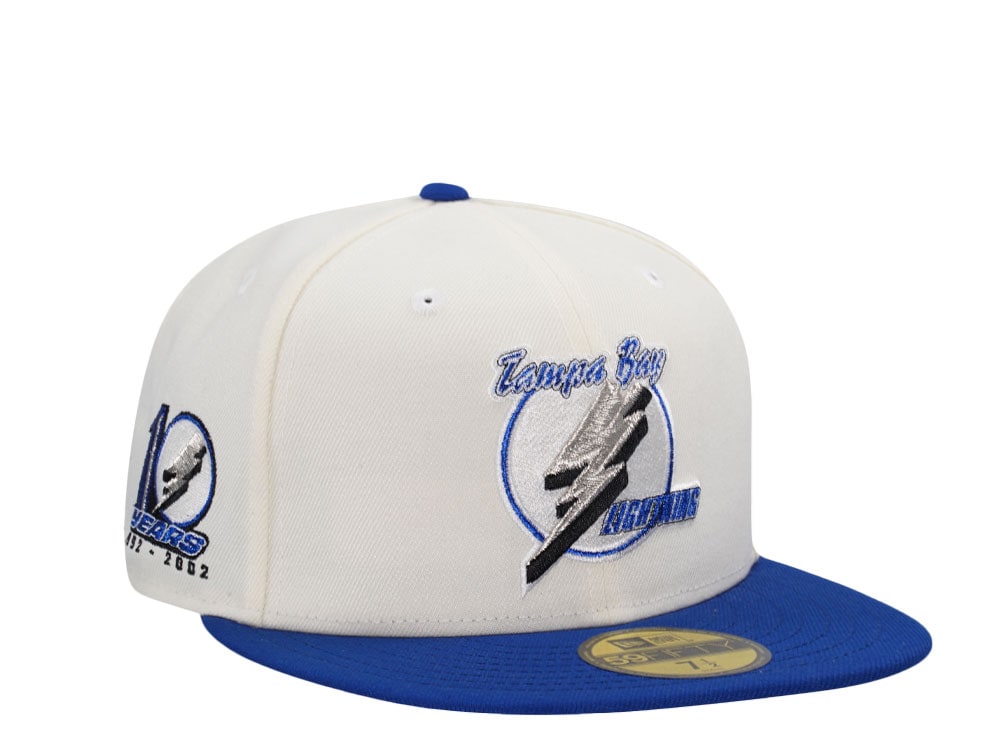 New Era Tampa Bay Lightning 10th Anniversary Chrome Two Tone Edition 59Fifty Fitted Hat