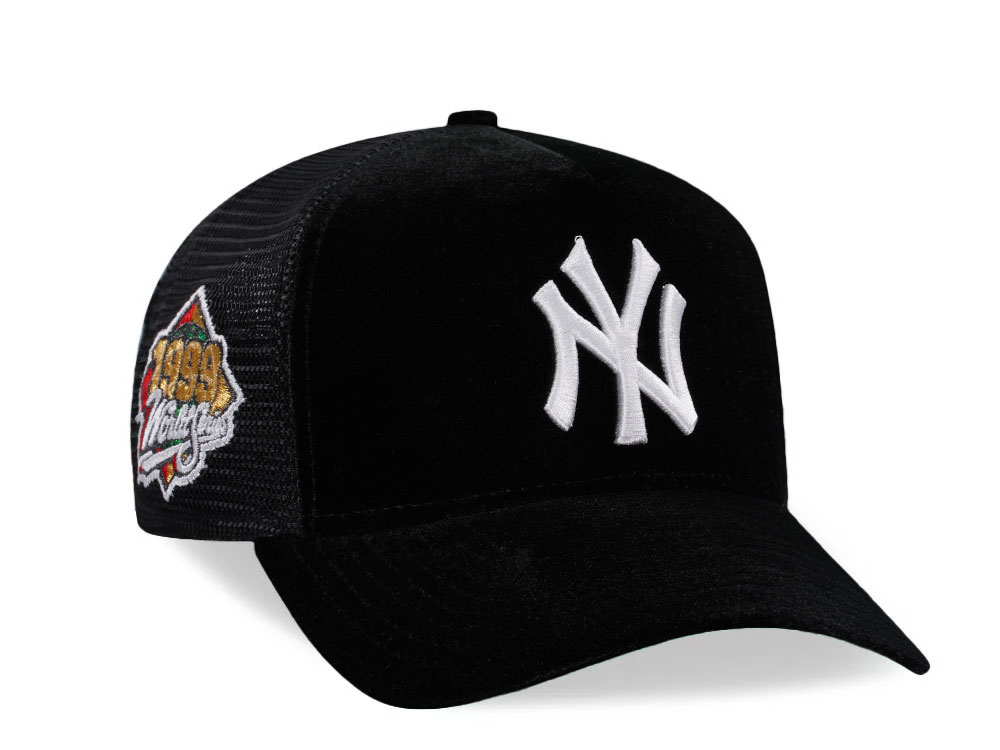 New Era New York Yankees World Series 1999 Velvet Trucker Edition 9Forty A Frame Snapback Hat