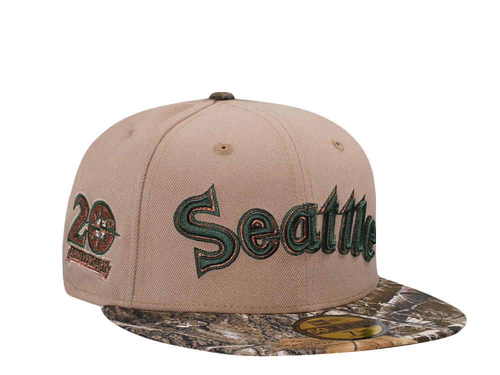 New Era Seattle Mariners 20th Camel Realtree Edition 59Fifty Fitted Hat