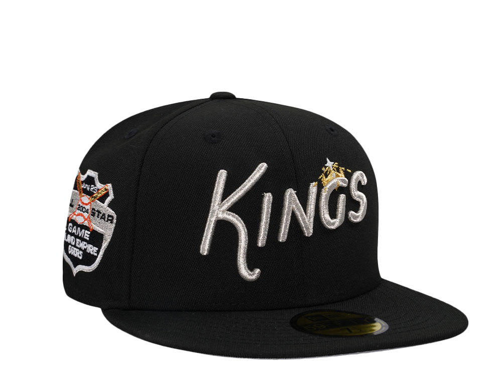 New Era Inland Empire Kings Black Silver Edition 59Fifty Fitted Hat