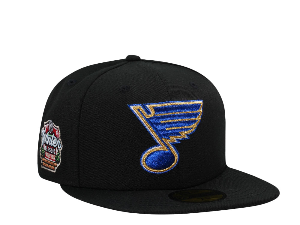 New Era St. Louis Blues Winter Classic 2025 Metallic Black Prime Edition 59Fifty Fitted Hat