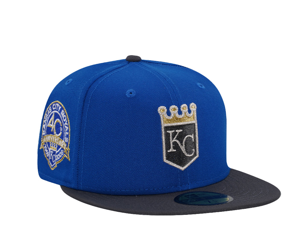 New Era Kansas City Royals 40th Anniversary Azure Silver Edition 59Fifty Fitted Hat