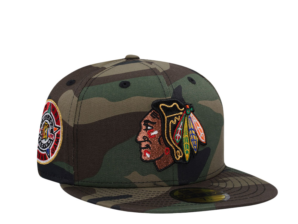 New Era Chicago Blackhawks All Star Game 1991 Woodland Camo Prime Edition 59Fifty Fitted Hat