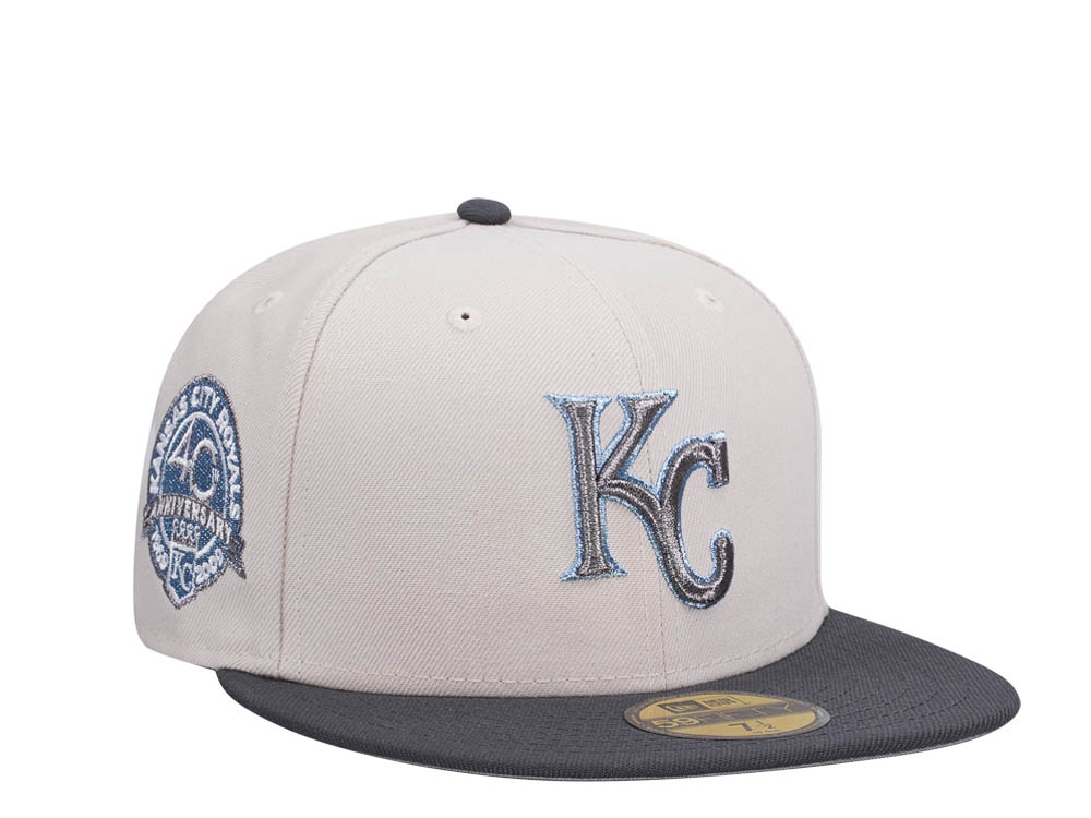 New Era Kansas City Royals 40th Anniversary Prime Metallic Two Tone Edition 59Fifty Fitted Hat
