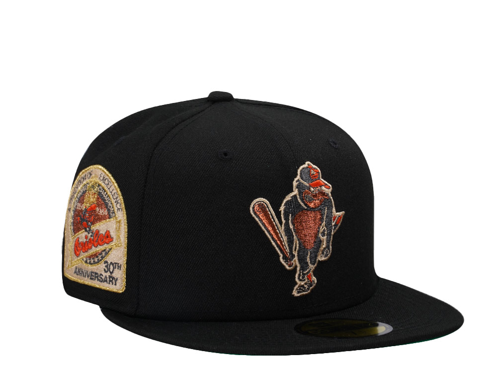 New Era Baltimore Orioles 30th World Champion Anniversary Black Copper Edition 59Fifty Fitted Hat