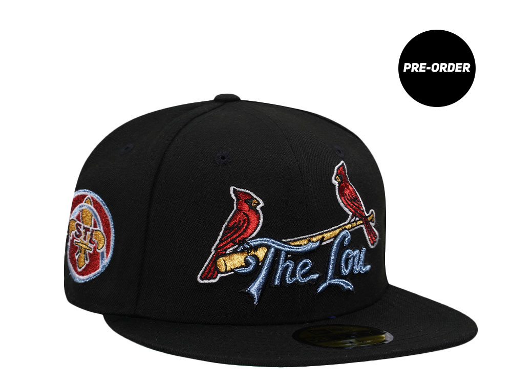 PRE-ORDER St. Louis Cardinals City Connect Black Throwback Edition 59Fifty Fitted Hat