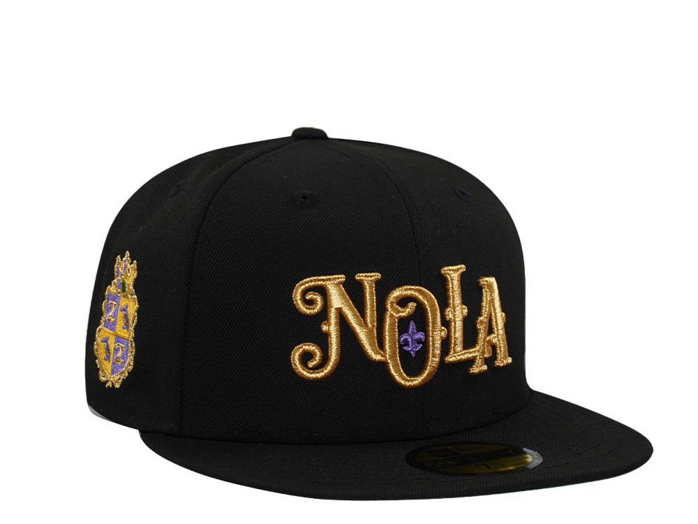 New Era New Orleans Baby Cakes Black Prime Edition 59Fifty Fitted Hat
