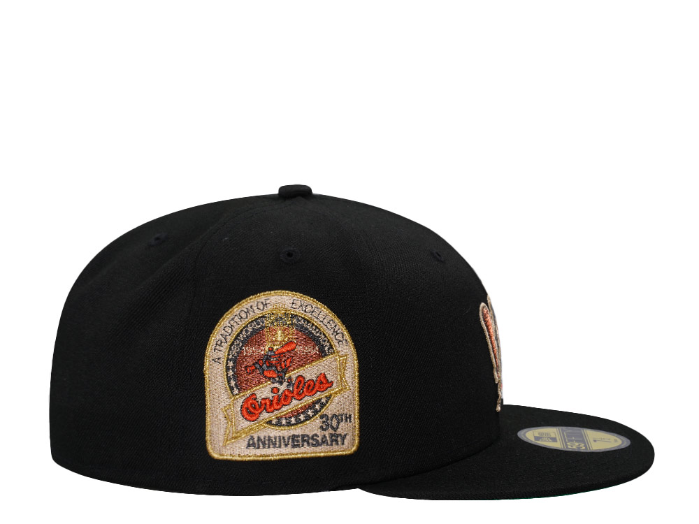 New Era Baltimore Orioles 30th World Champion Anniversary Black Copper Edition 59Fifty Fitted Hat